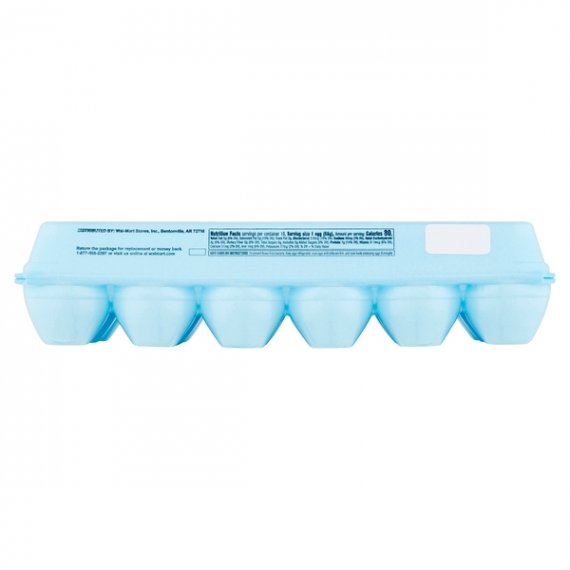 Great Value Extra Large White Eggs, 18 count, 40.5 oz, 9 image