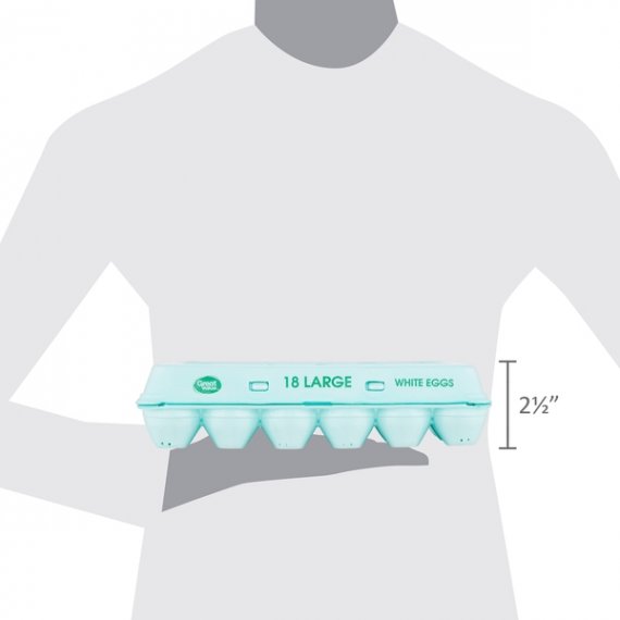 Great Value Large White Eggs, 18 count, 36 oz, 7 image