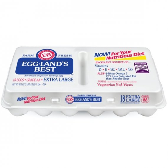 Egg-Land's Best Farm Fresh Extra Large White Grade AA Eggs, 18 Count