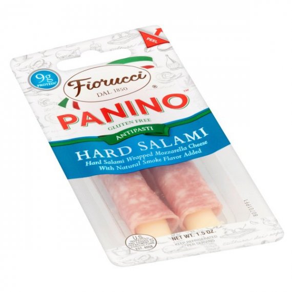 Fiorucci Hard Salami & Mozzarella Panino, 1.5 Oz., 2 image