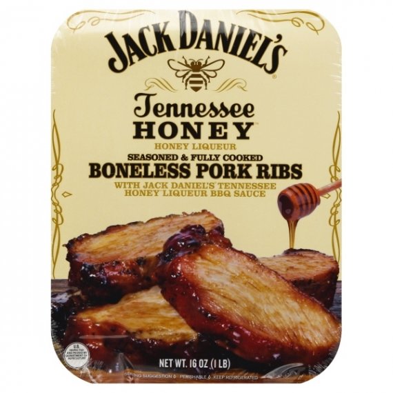 Jack Daniel's Honey Boneless Pork Ribs, 16 oz.