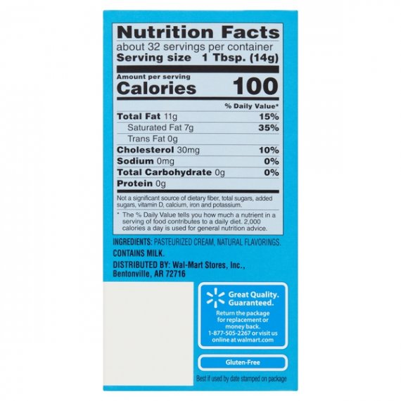 Great Value Sweet Cream Unsalted Butter, 4 count, 16 oz, 9 image