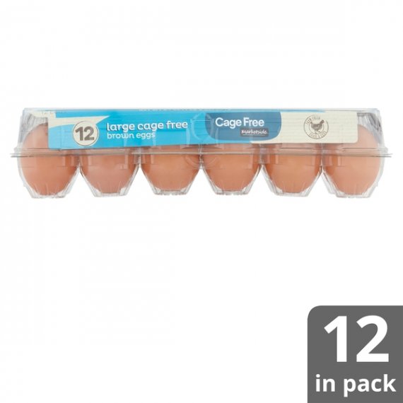 Marketside Large Cage Free Brown Eggs, 12 count, 24 oz, 10 image