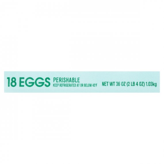 Great Value Large White Eggs, 18 count, 36 oz, 5 image