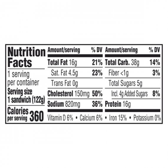 Marketside Bacon, Egg & Cheese Brioche, 4.3 oz, 3 image