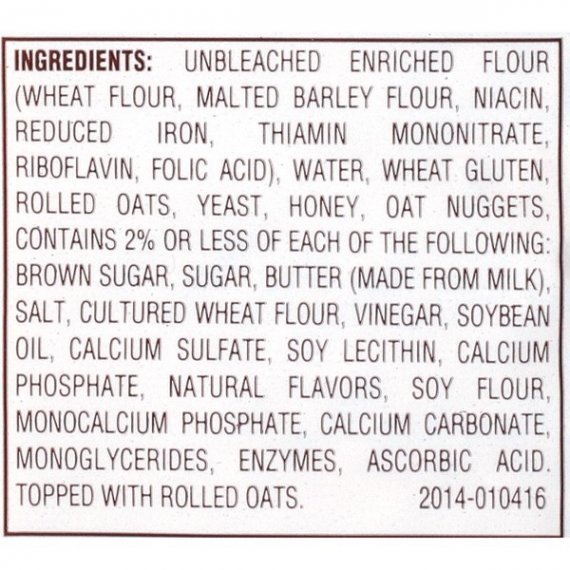 Nature's Own® Honey Oat Bread 20 oz. Bag, 8 image