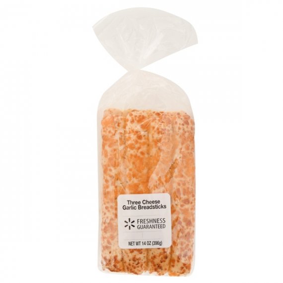 The Bakery at Walmart Three Cheese Garlic Breadsticks