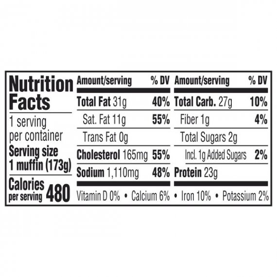 Marketside Double Sausage, Egg & Cheese Muffin, 6.1 oz, 3 image