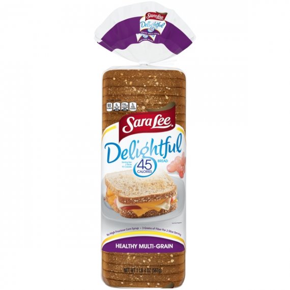 Sara Lee Delightful Healthy Multi-Grain Bread, with Fiber & 45 Calories per Slice, 20 oz