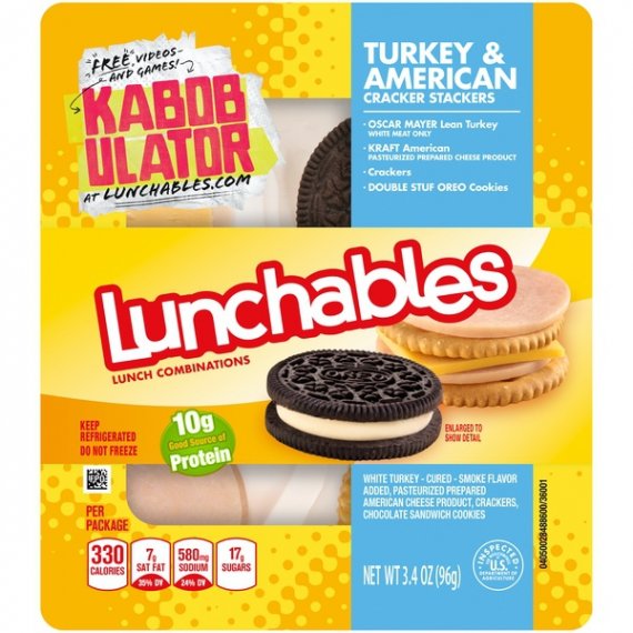 Lunchables Lunch Combinations Turkey & American Cracker Stackers, 3.4 oz Package, 6 image
