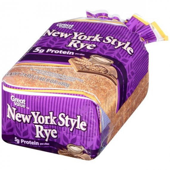 Great Value New York Style Rye Bread, 24 oz, 3 image