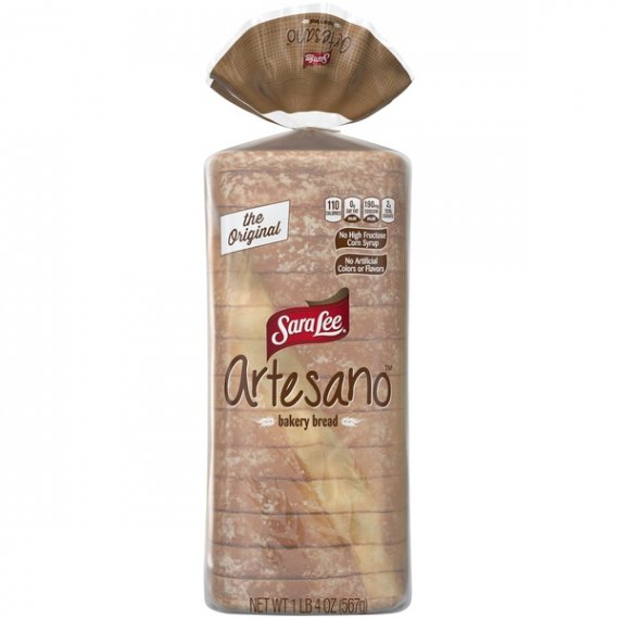 Sara Lee Original Artesano Bakery Bread, Thick Slices & Soft Texture, 20 oz, 6 image