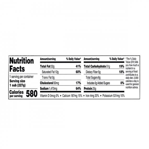 Marketside Meatball Marinara Sub, 8 oz, 3 image