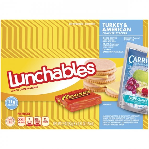 Lunchables Lunch Combinations Turkey & American Cracker Stackers, 8.9 oz Box, 6 image