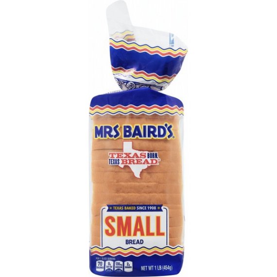 Mrs Baird's Small White Bread, 16 oz