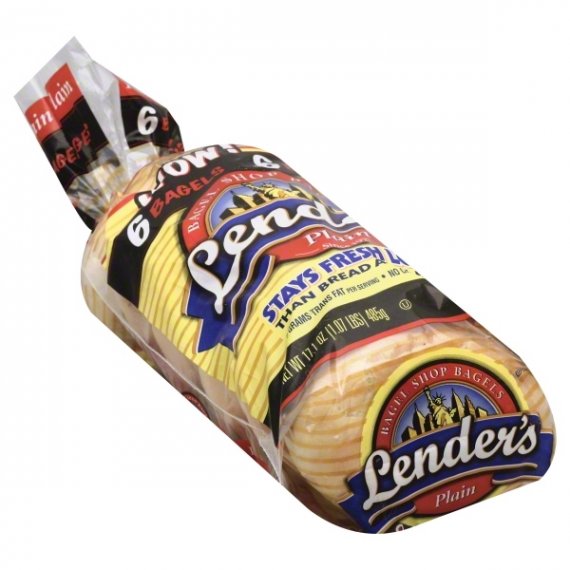 Lender's, Plain Bagels, 17.1 Oz., 6 Count