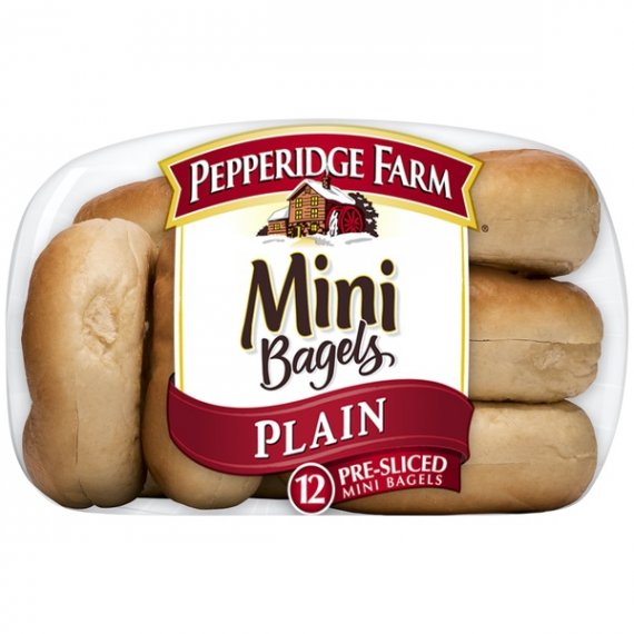 Pepperidge Farm Mini Plain Bagels, 17 oz. Bag, 12-pack, 9 image