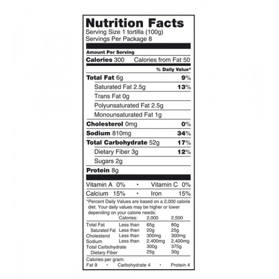 Mission Extra Grande Burrito Flour Tortillas, 8 Count, 4 image