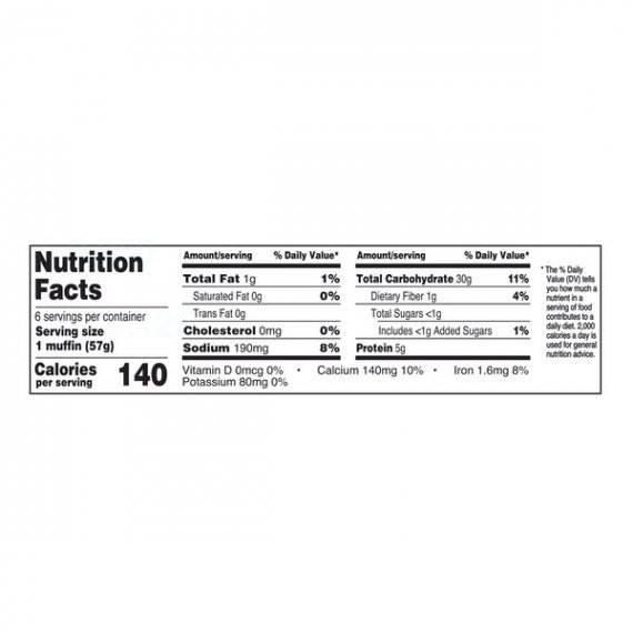 Great Value Original Fork Split English Muffins, 6 count, 3 image