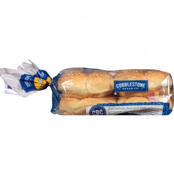 Cobblestone Bread Co.™ Sesame Twist Hamburger Rolls 15 oz. Bag, 2 image