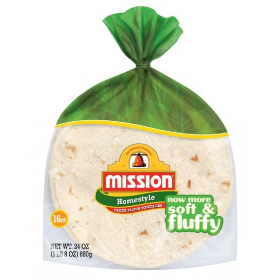 Mission Fajita Homestyle Flour Tortillas, 16 Count
