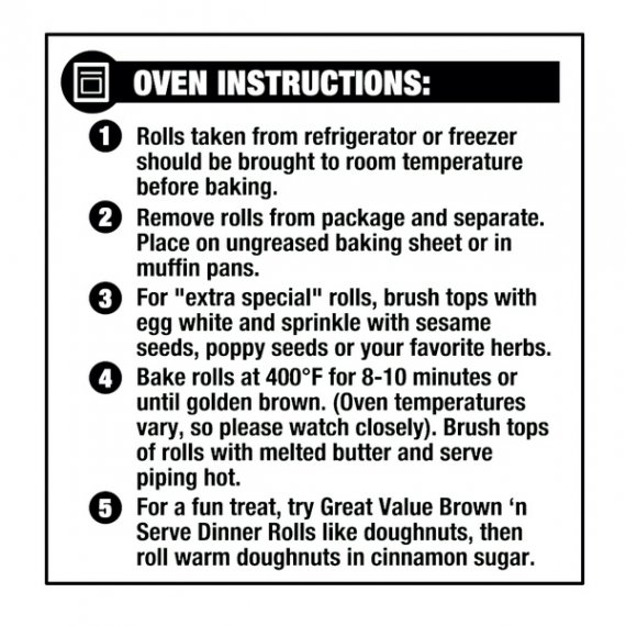 Great Value Brown and Serve Dinner Rolls, 12 Count, 5 image