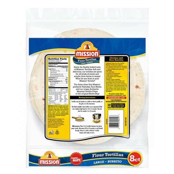 Mission Burrito Flour Tortillas, 8 Count, 5 image