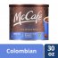 McCafe Colombian Ground Coffee, Caffeinated, 30 Ounce Can