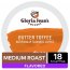 Gloria Jean's Coffee Butter Toffee, Flavored Keurig K-Cup Pod, Medium Roast, 18 Ct
